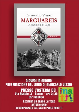 Locandina: Marguareis di Giancarlo Vissio all'Osteria dei Matti - Cuneo