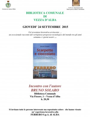 Locandina: Scarpette e cioccolato a Vezza d'Alba