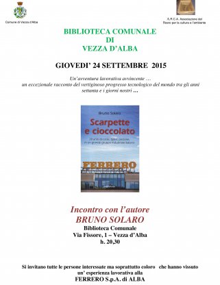 Scarpette e cioccolato a Vezza d'Alba